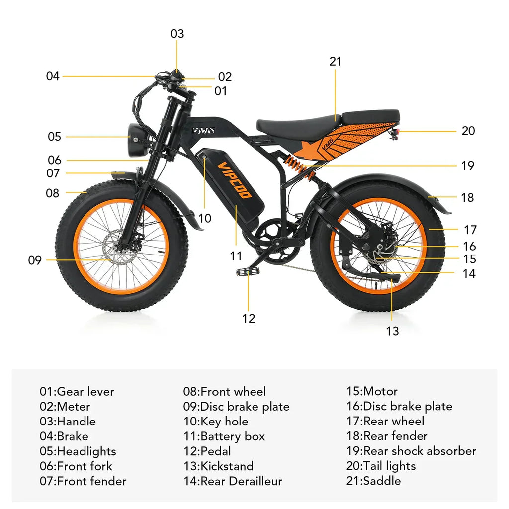 VIPCOO VM6 Electric City Bike