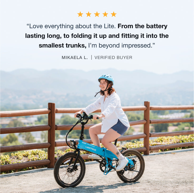 XP Lite2 Lectric Blue Long-Range eBike