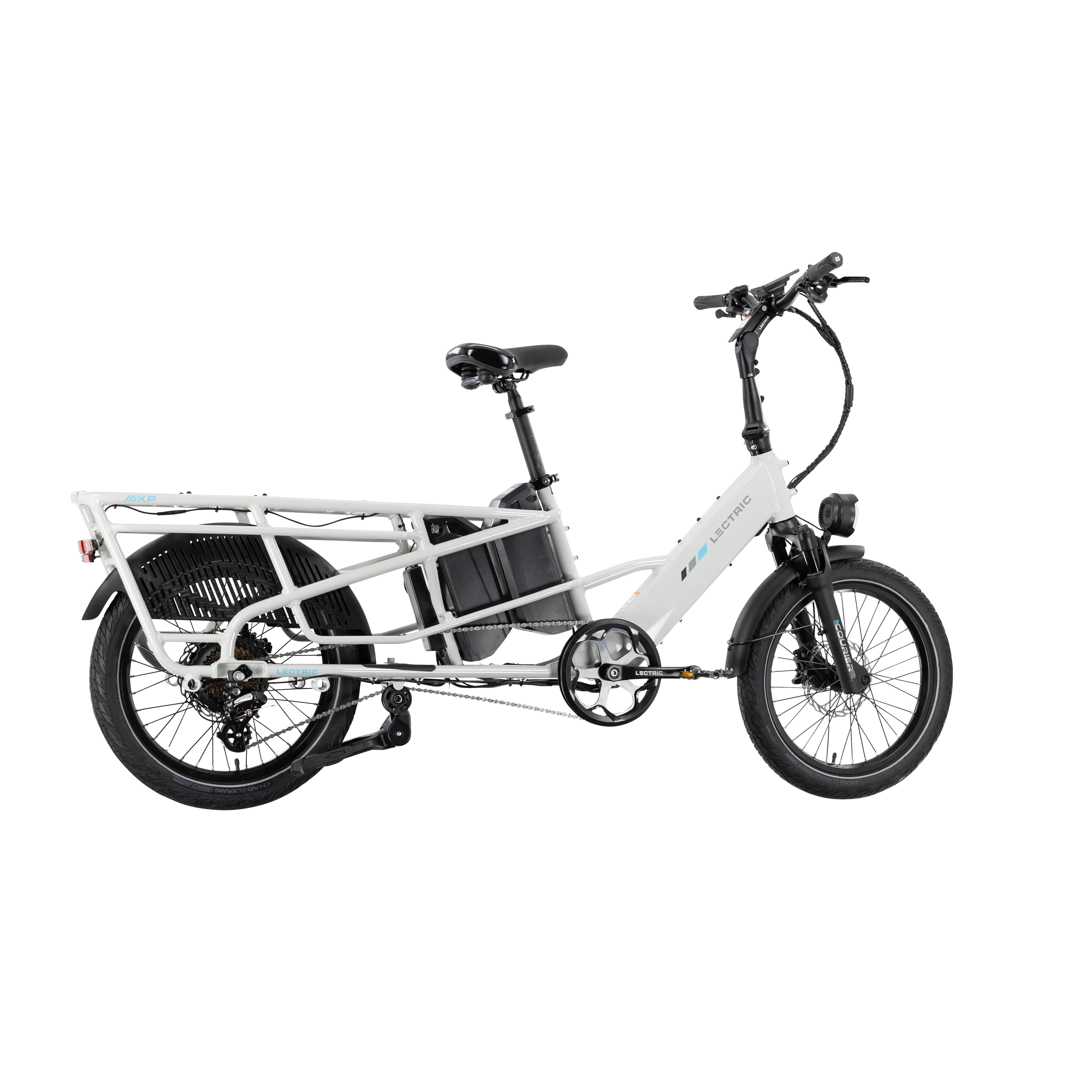XPedition2 Stratus White Long-Range Dual-Battery eBike