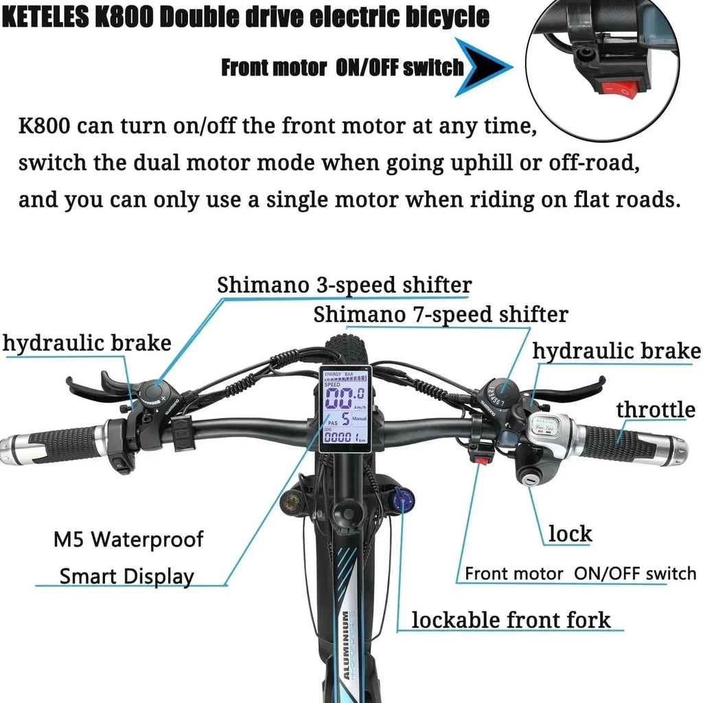 KETELES K800 Dual Motors Off Road E-Bike