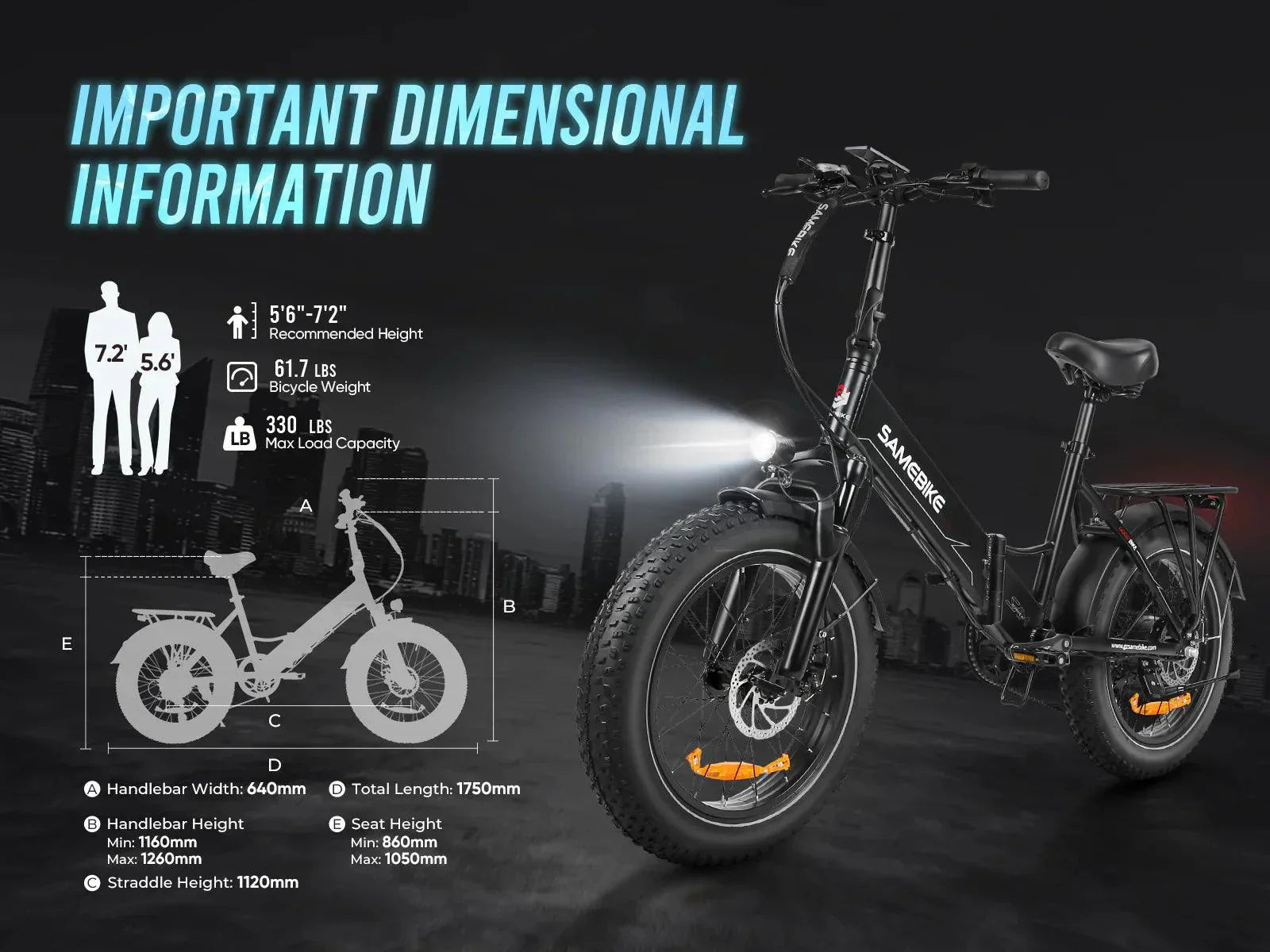 Samebike LOTDM200-II Off Road E-Bike